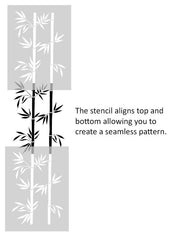 Bamboo Pattern Stencil