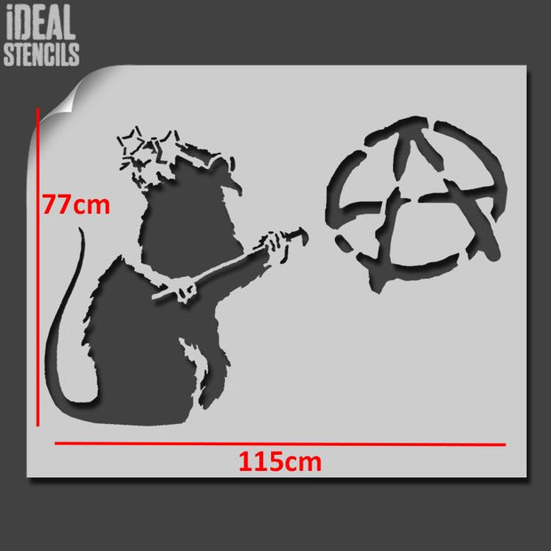 Banksy Anarchist Rat XL