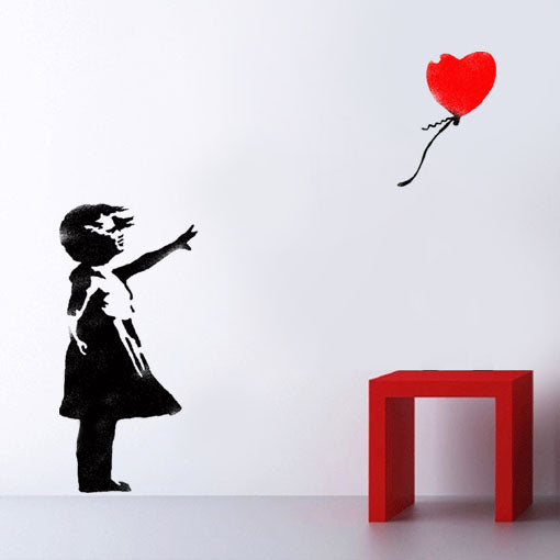 Banksy Balloon Girl Stencil - Life Size