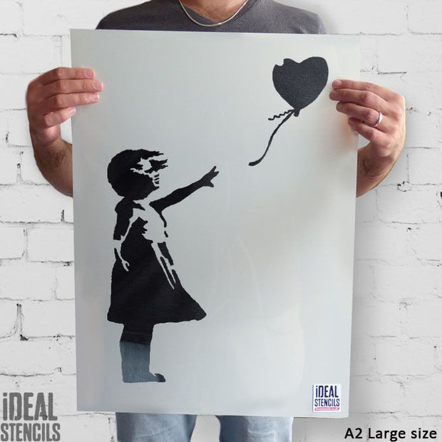 Banksy Balloon Girl wall art Stencil