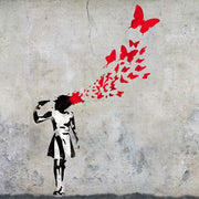 Banksy Butterfly Girl Suicide - XL