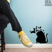 Banksy Camera Rat, Paparazzi Rat stencil
