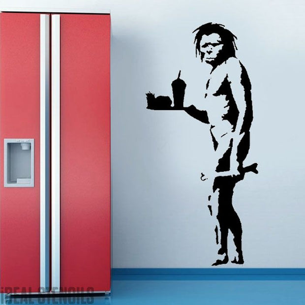 Banksy Caveman Life Size Stencil