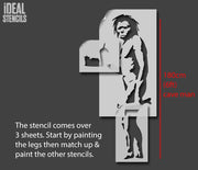 Banksy Caveman Life Size Stencil