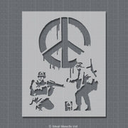 Banksy CND Soldiers Stencils