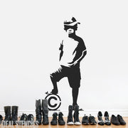 Banksy 'Copyright Boy' Stencil