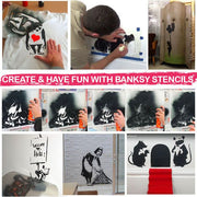 Banksy 'Copyright Boy' Stencil