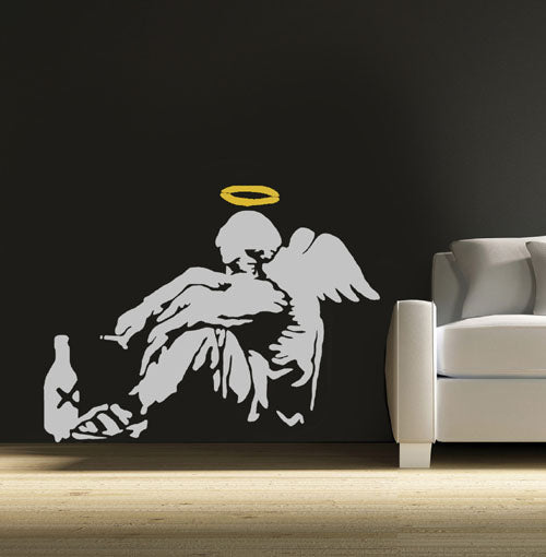 Banksy Fallen Angel Stencil Life size