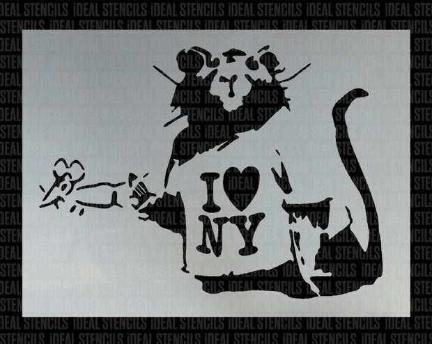 Banksy I love New York Rat