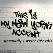 Banksy  'New York Accent' XL