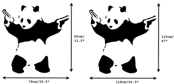 Banksy Pandamonium Stencil - XL Sizes