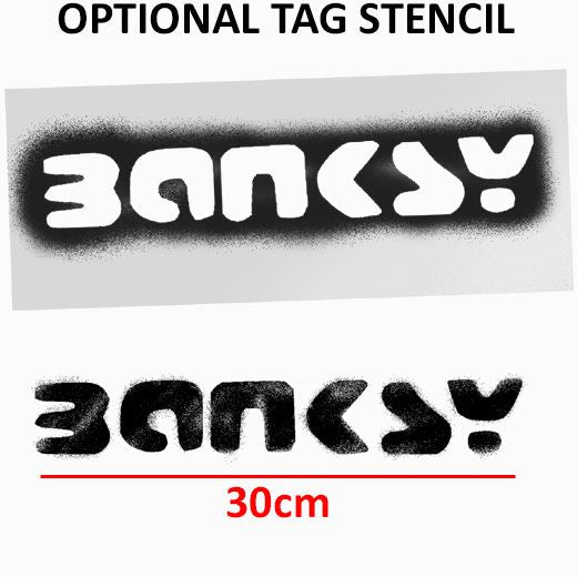 Banksy Pandamonium Stencil - XL Sizes
