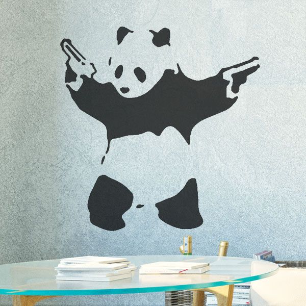 Banksy Pandamonium Stencil - XL Sizes