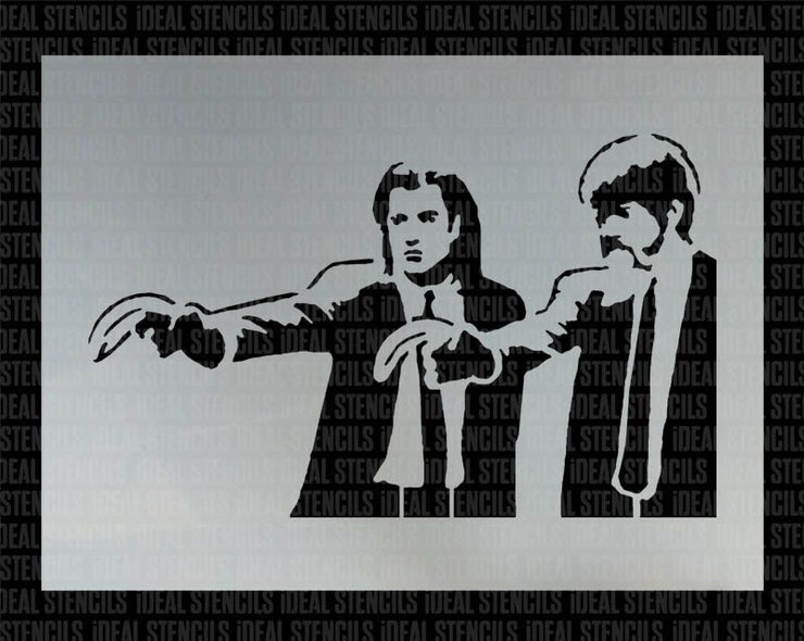 Banksy Pulp Fiction Stencil