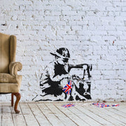 Banksy Slave Labour Bunting Boy Stencil