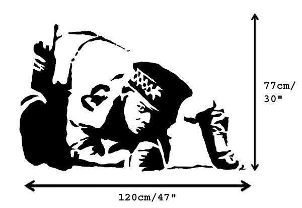 Banksy Snorting Copper stencil - Life Size