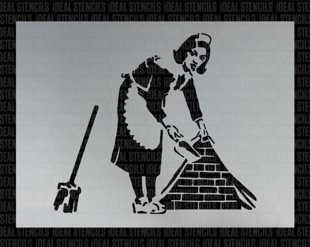Banksy Sweeping Maid