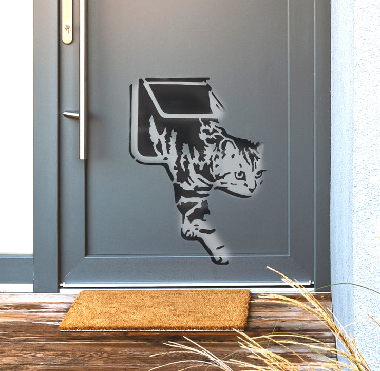 Banksy Cat Flat Stencil