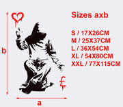 Banksy Love or Money Stencil