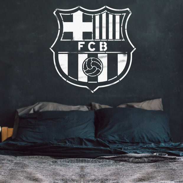 Barcelona FC Football Crest Stencil