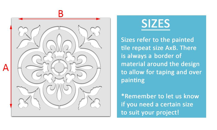 Basque Tiles Basque Tile & Floor Stencil by Ideal Stencils – IdealStencils