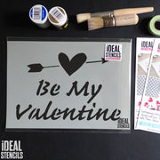 Be my valentine stencil