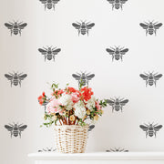 Honeybee Allover Wall Stencil, Large Painting Stencil