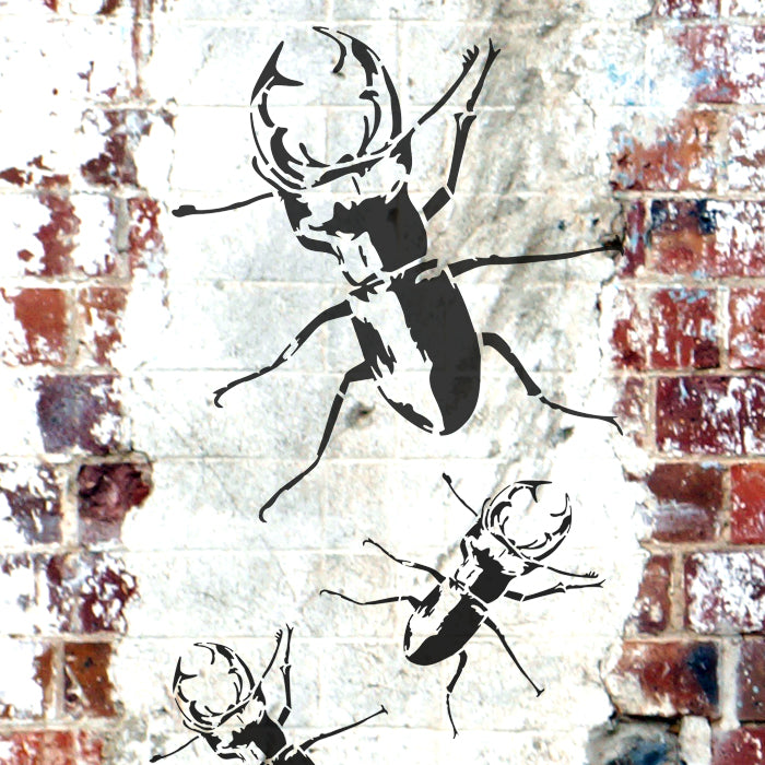 Stag Beetle Stencil