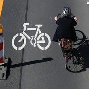 BICYCLE LANE FLOOR MARKING PAINTING STENCIL