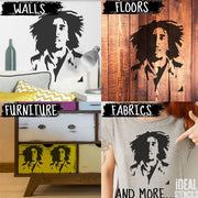 Bob Marley Art & Decor Stencil