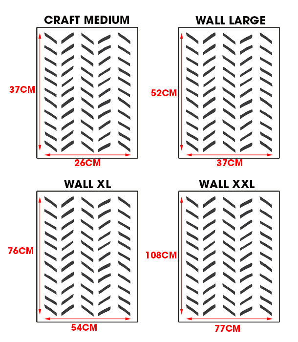 BODEN Herringbone Pattern Stencil