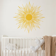 Sun Nursery Wall Stencil, Sun BOHO STYLE Nursery Wall Decor