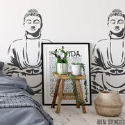 Meditating Buddha Stencil