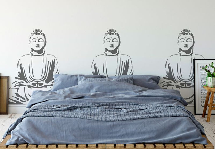 Meditating Buddha Stencil