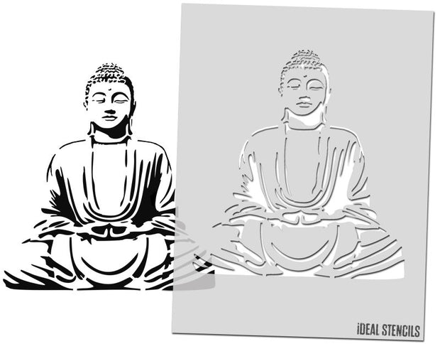 Meditating Buddha Stencil