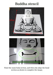 Meditating Buddha Stencil