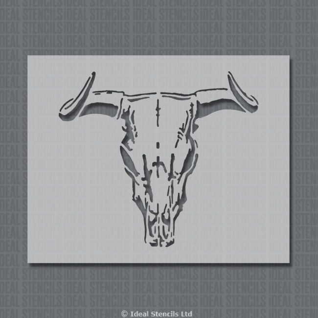 Printable Skull Stencil