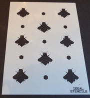 Bumble Bee Pattern Stencil