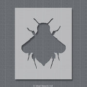 Bumble bee silhouette stencil