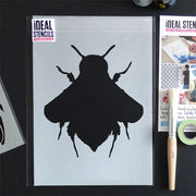 Bumble bee silhouette stencil