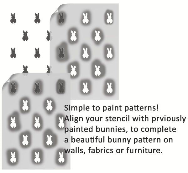 Bunny Pattern Stencil