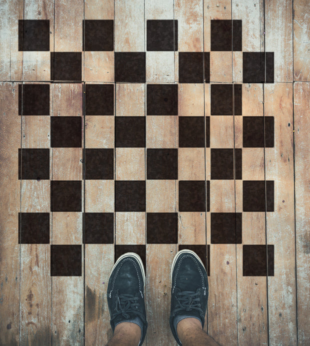 CHESS BOARD STENCIL, Checkered Pattern Stencil
