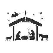 Christmas Nativity Stencil 1
