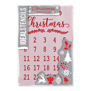 Christmas Advent Calendar Sign Stencil