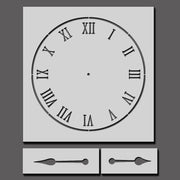 Clock Face Stencil, Classic Roman Numerals, Painting Stencil