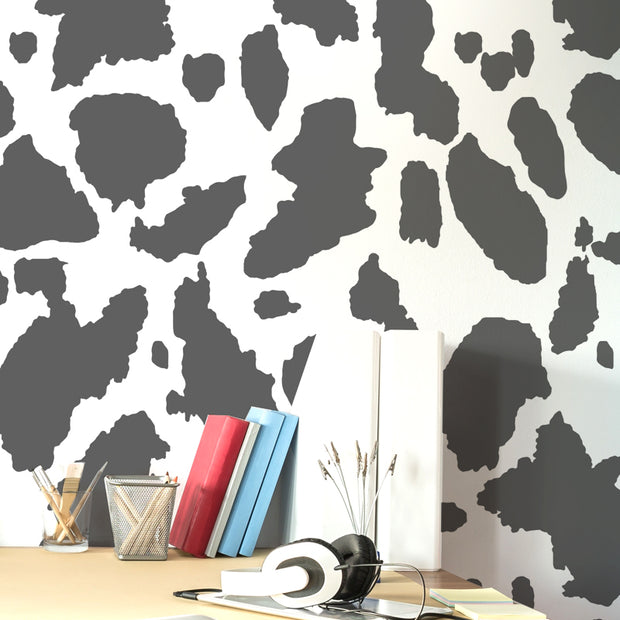 Cow Print Pattern Stencil