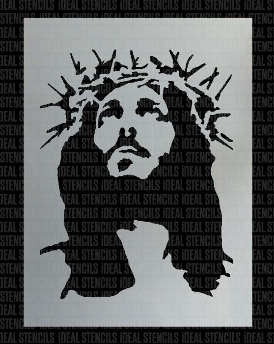Crown of Thorns Jesus Stencil