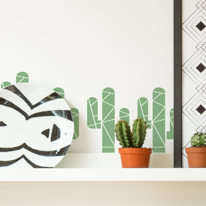 Cactus Tropical Stencil
