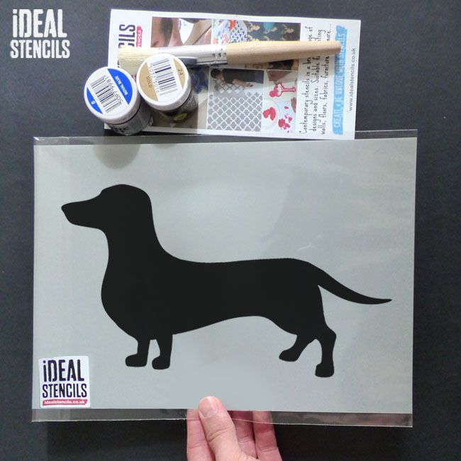 Dachshund Dog stencil