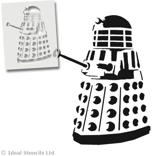 Dalek Dr Who Stencil